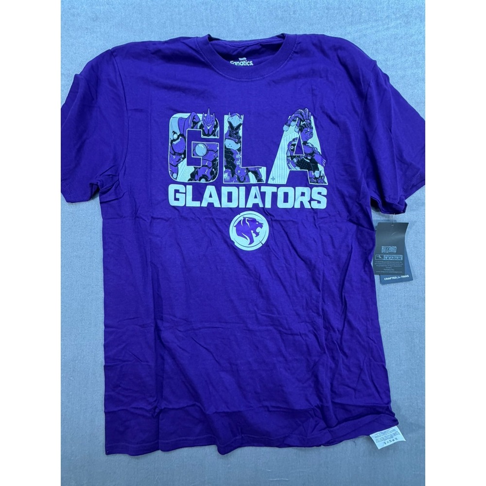 NWT Gladiators OVerwatch LEague Shirt Purple size Large